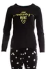 Damen Pyjama Schlafanzug 2-teilig mit Hose & Oberteil Five Produktbild-Vorschau 2