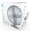 Retro Metall Tischventilator 33 cm, Chrom Produktbild-Vorschau 2