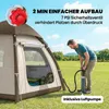Outsunny Aufblasbares Zelt 3 Personen Schneller Aufbau Produktbild-Vorschau 4