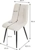 ML-Design Esszimmerstühle 4er Set Beige, Wohnzimmerstühle Produktbild-Vorschau 6
