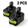 2× Batterie de remplacement Ryobi 18V 6,0 Ah Li-Ion, Voir les images du produit 1