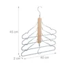 Relaxdays : cintre multiple, peu encombrant, 4 cintres à Voir les images du produit 4