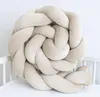 Geflochtene Bettschlange aus VELOURS SAMT Beige Produktbild-Vorschau