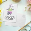 Mr. & Mrs. Panda Grußkarte Panda Aerobic - Weiß - Geschenk, Produktbild-Vorschau 3