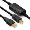 deleyCON 15m aktívny USB 2.0 kábel pre tlačiarne a skenery Náhľad obrázku produktu 3