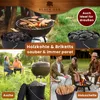 BLACK OAK KATLA Ascheeimer 15L Schwarz mit Deckel, Produktbild-Vorschau 7