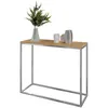 Furneo | Konsolentisch II - 80 cm - Eiche Wotan / Chrom Produktbild-Vorschau 1