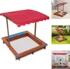 Holzsandkasten mit Abdeckung, Kindersandkasten, Modern Produktbild-Vorschau 2