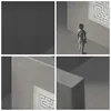 Bild auf Leinwand - Leinwandbild - 4 Teile - Labyrinth Grau Produktbild-Vorschau 8
