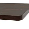 vidaXL Bistro stůl z MDF a oceli čtvercový 80×80×75cm tmavý Náhled obrázku produktu 5