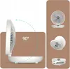 Tragbarer MINI-Tischventilator, leise, kabellos, 5 Produktbild-Vorschau 3