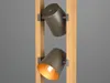 Trio Stehleuchte BELL 3-flammig Silber antik & Gold mit Produktbild-Vorschau 7