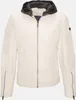 Tazzio Herren Lederjacke Biker-Look A800 (Weiß, 4XL) Produktbild-Vorschau 7
