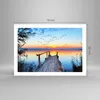 Poster - Poster ohne Rahmen - Brücke See - 70x50 cm - Wand Produktbild-Vorschau 4