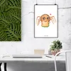 Mr. & Mrs. Panda Bild Spinne Agathe Sandwich DIN A1 - Weiß Produktbild-Vorschau 2