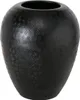 BOLTZE Dekovase "Noorwijk" aus Aluminium in schwarz, Vase Produktbild-Vorschau 1
