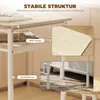 HOMCOM Bartisch Set 3-teilig Esstisch mit 2 Barhocker Produktbild-Vorschau 7