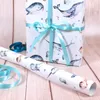 5 Bögen Geschenkpapier Meerestiere bunt Aquarell - 1,60€/qm Produktbild-Vorschau 4