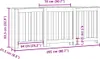 vidaXL Heizkörperverkleidung Räuchereiche 205x21,5x83,5 cm Produktbild-Vorschau 7
