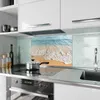 Küchenrückwand Spritzschutz Glas mit Motiv Wellen am Strand Produktbild-Vorschau 2