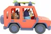 A toy car with toy dogs inside, on a white background. Náhľad obrázku produktu