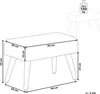 BELIANI Sitzhocker Grau Samtstoff Holzbeine Modern/Eleganz Produktbild-Vorschau 7