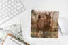 MuchoWow® Mauspad Mousepad Pferd - Sonne - Gras 20x20 cm - Produktbild-Vorschau 5