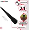 KOTARBAU® Pfostenträger zum Einschlagen 51x51x600mm Produktbild-Vorschau 5