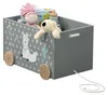Caisse à jouets avec poignées, sur roulettes, alpaga, Voir les images du produit 2