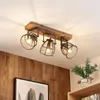 Lindby Deckenstrahler Rutger, 52cm, 3-flg., Holz, Käfig, Produktbild-Vorschau 3