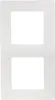A white double-gang light switch cover plate. Náhľad obrázku produktu