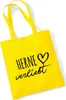 Huuraa Jutebeutel Herne verliebt 10 Liter Yellow Baumwolle Produktbild-Vorschau 1