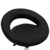 vidaXL Tabouret de travail à roulettes noir similicuir Voir les images du produit 5
