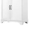 Armoire haute à 2 portes et 2 tiroirs, armoire de rangement Voir les images du produit 18