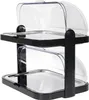 APS Buffet-Vitrine DOPPELDECKER schwarz Produktbild-Vorschau 6