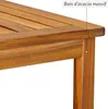 Table basse de jardin Washington en bois d'acacia 45 x 45 Voir les images du produit 4