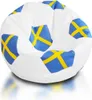 Ecopuf Fussball Sitzkissen, Kunstleder Sitzsack, im Produktbild-Vorschau 1