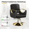 Fauteuil de coiffure hydraulique, pivotant à 360°, pour Voir les images du produit 3