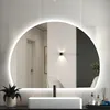 LED Spigel mit Bluetooth und Uhr 100×80cm 3 Lichfarbe Produktbild-Vorschau 1