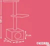 Kerbl Kratzbaum Venus 109 cm Braun Produktbild-Vorschau 7