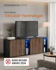 A modern living room setting with a TV stand and a television. Produktbild-Vorschau