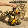 eluno : étagère à fruits angulaire à deux niveaux / Voir les images du produit 4