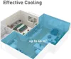 Diagram of an apartment showing effective cooling up to 46 m^2. Produktbild-Vorschau