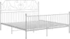 A white metal bed frame. Produktbild-Vorschau