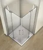 eckdusche BxBxH:100x100x195cm Duschkabine 8mm NANO ESG Glas Produktbild-Vorschau 3
