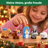 Adventskalender 2026 mit 24 Zahlen, Jesus Geburt Szene aus Produktbild-Vorschau 2