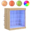 Příborník s LED světly Sonoma dub 60,5x37x67 cm Náhled obrázku produktu 2