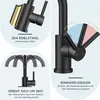 FORIOUS Rubinetto da bagno nero Miscelatore girevole a 360° Anteprima dell’immagine prodotto 7