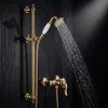 PaulGurkes Duschset Gold Duscharmatur Nostalgie Retro Produktbild-Vorschau 6
