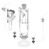 Alcadrain SA2000S 1/2" CHROM Spülgarnitur mit STOP-Taste Produktbild-Vorschau 6